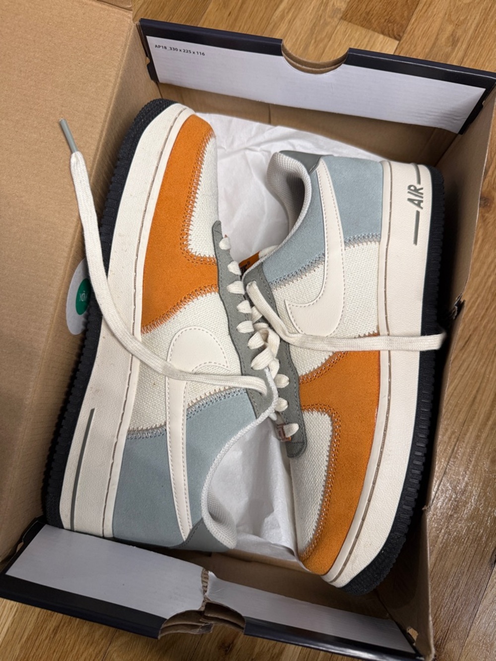 Nike Air Force 1 
Men’s size 9
Light Pumice/ Pale Ivory